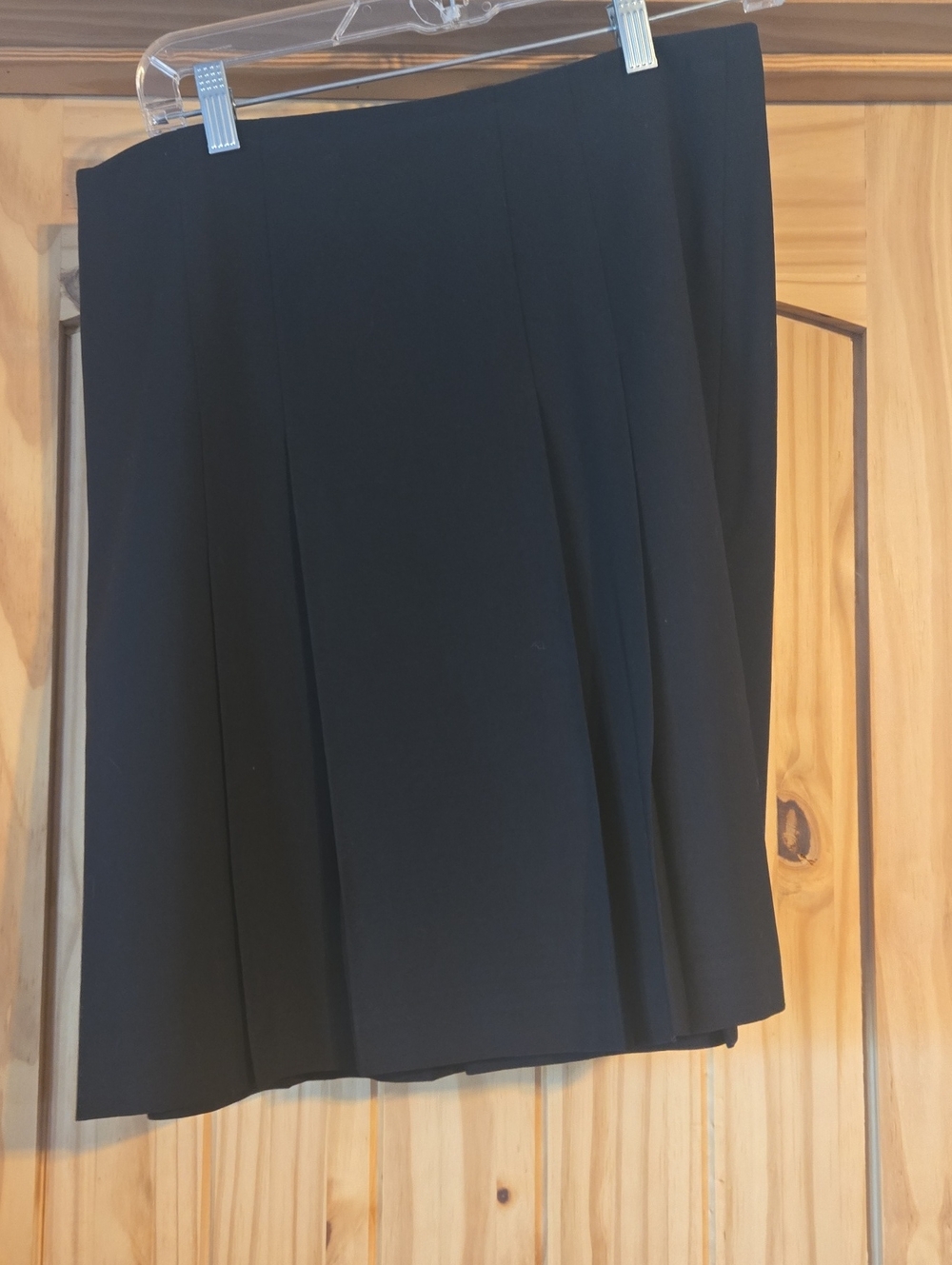 Ann Taylor Black Pleated Skirt